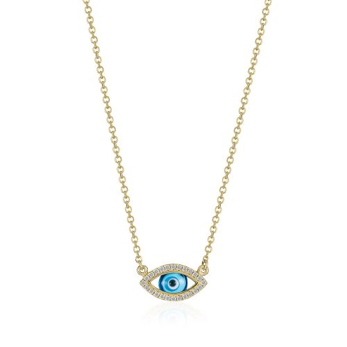 Diamond Evil Eye Necklace by Shananakian Fine Jewellery