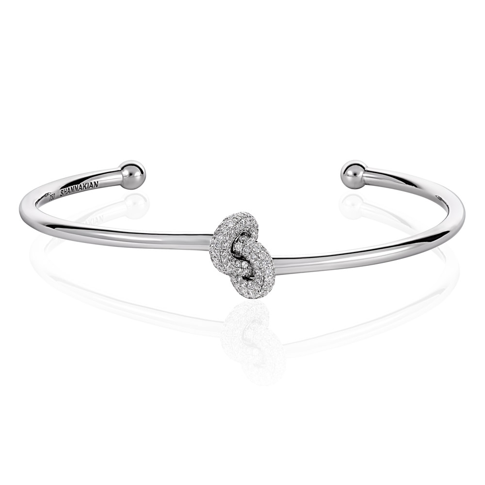 Shop 14K Gold Plated Love Knot Bangle | Affordable Everyday Bracelet – PAVOI