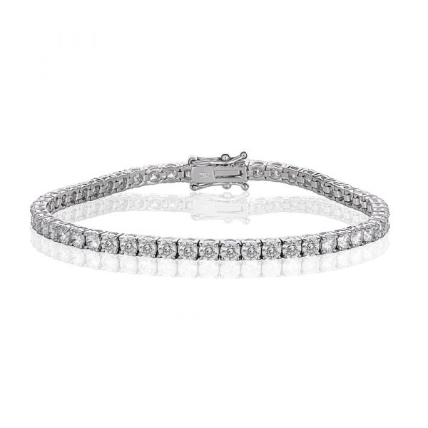 White Gold Diamond Tennis Bracelet 6.0cts - Shannakian Fine Jewellery