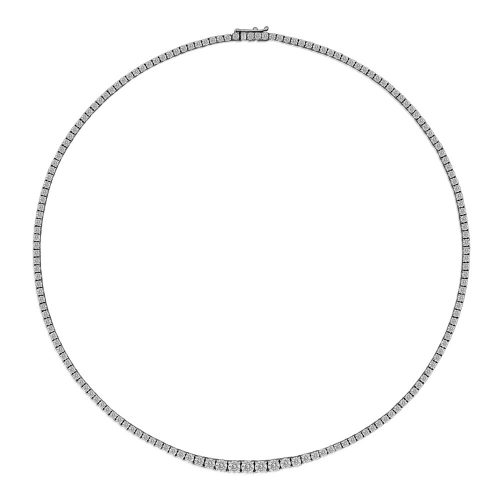 Diamond Tennis Necklace 14cts - Shannakian Fine Jewellery