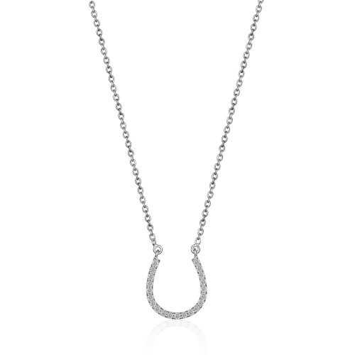 Diamond Horseshoe Pendant Necklace - Shannakian Fine Jewellery