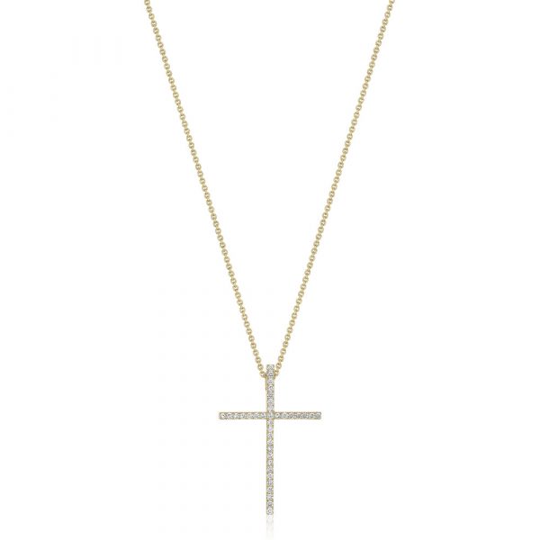 Shannakian Diamond Cross Necklace Medium