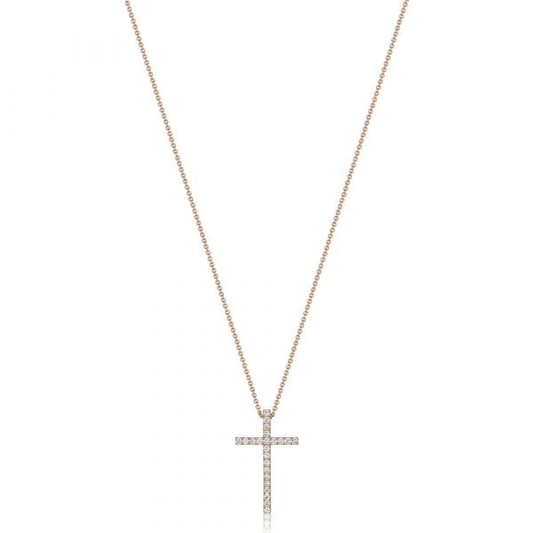 Shannakian Diamond Cross Necklace Small