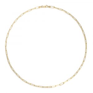 Paperclip Chain Gold Necklace - Shannakian Fine Jewellery