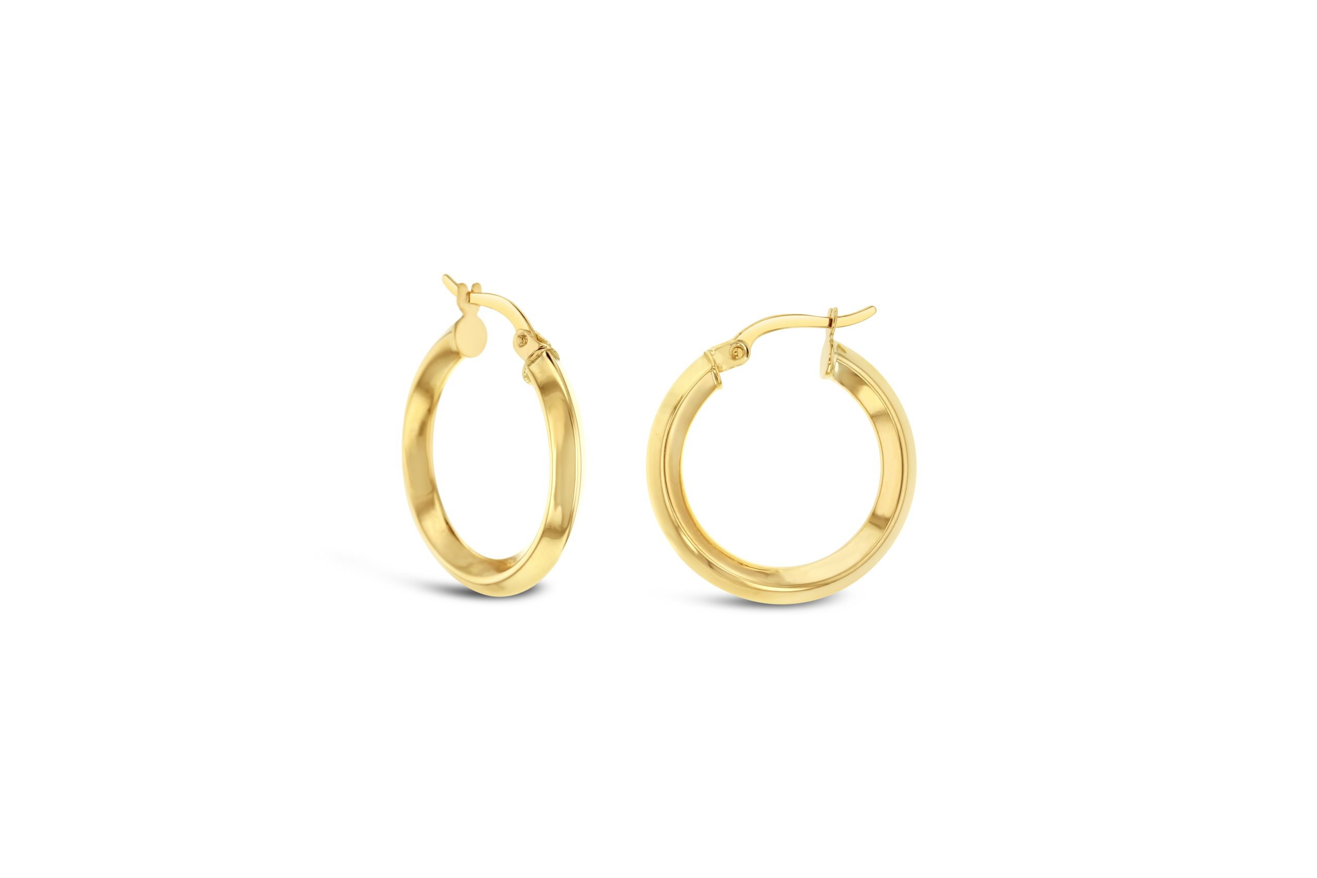 Knife Edge Hoop Earrings - Shannakian Fine Jewellery